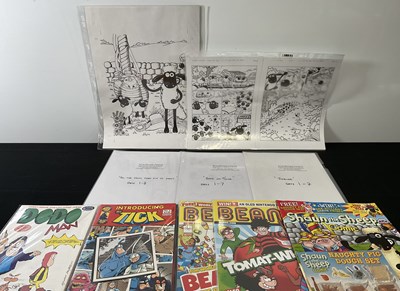 Lot 456 - A selection of original comic book art by...