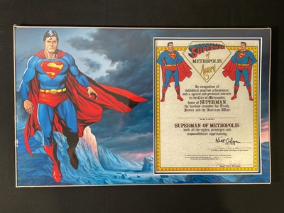 Lot 477 - SUPERMAN - A Metropolis Museum Superman award...