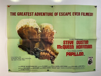 Lot 116 - PAPILLON (1973) UK Quad film poster, Steve...