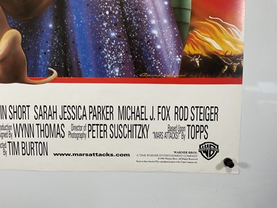 Lot 10 - MARS ATTACKS (1996) UK Quad film poster,...