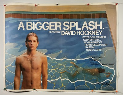 Lot 135 - A BIGGER SPLASH (1973) UK Quad film poster...