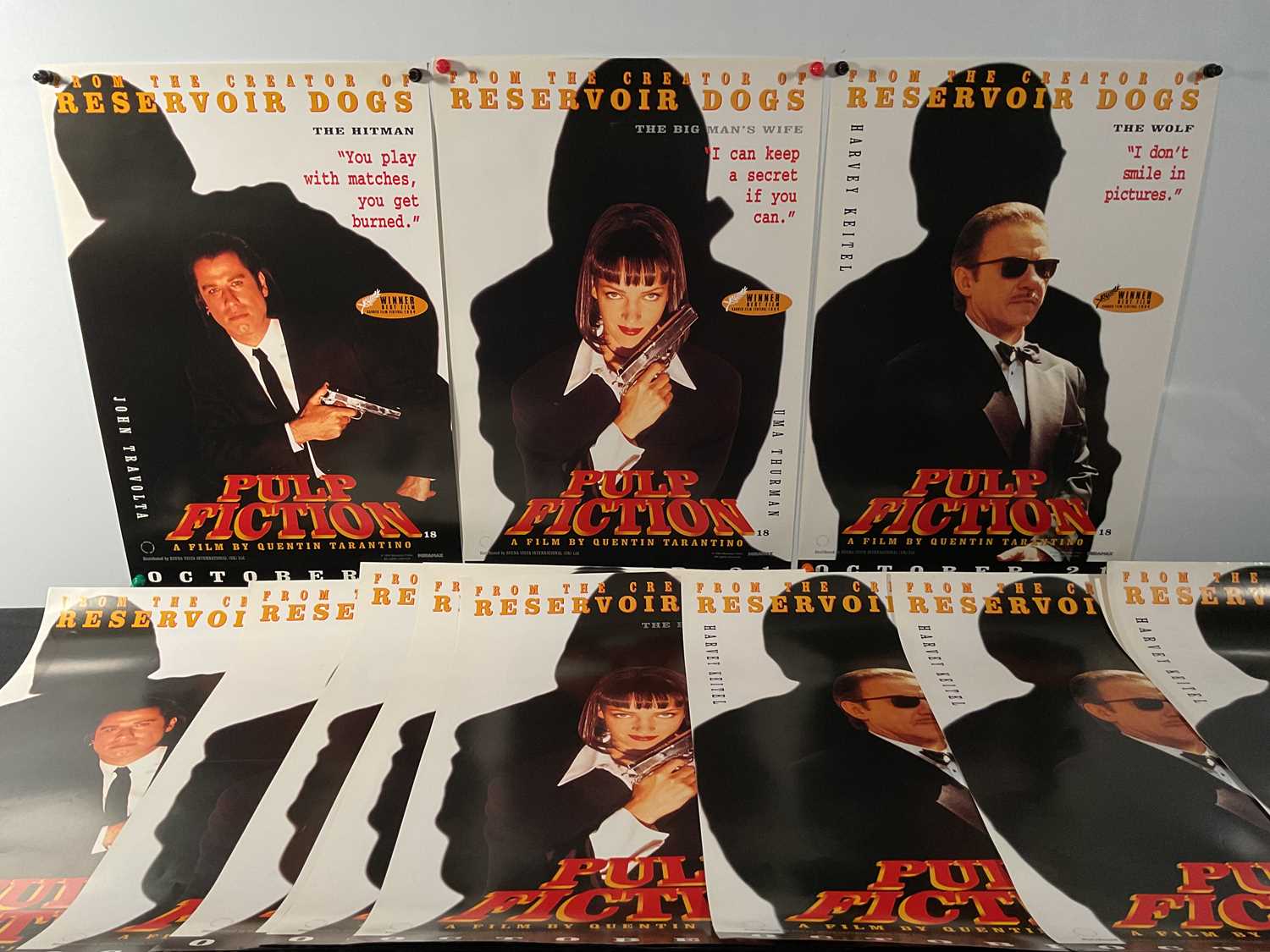 Lot 47 - PULP FICTION (1994) A quantity of teaser movie...