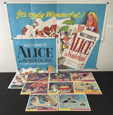 Lot 289 - ALICE IN WONDERLAND (1951) UK Quad, 1969...