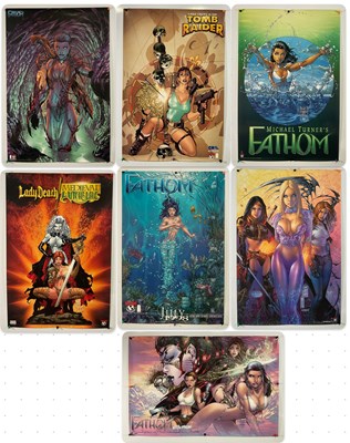 Lot 489 - A group of Top Cow comic book advertising...