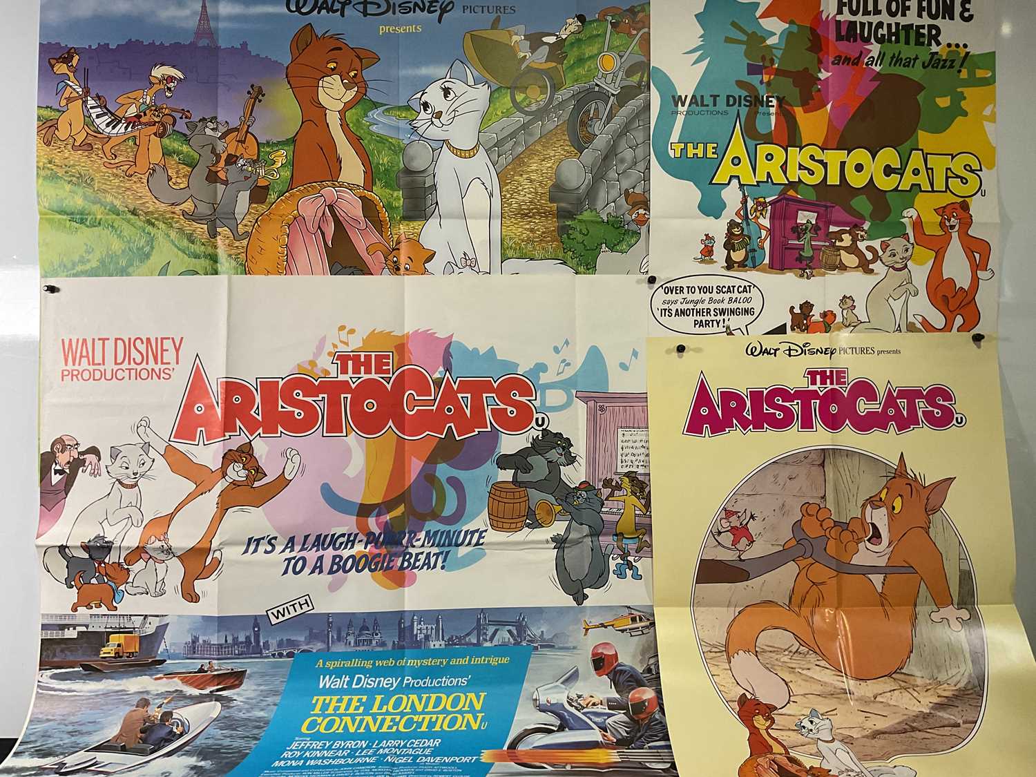 Lot 295 - THE ARISTOCATS (1970) group of film posters...