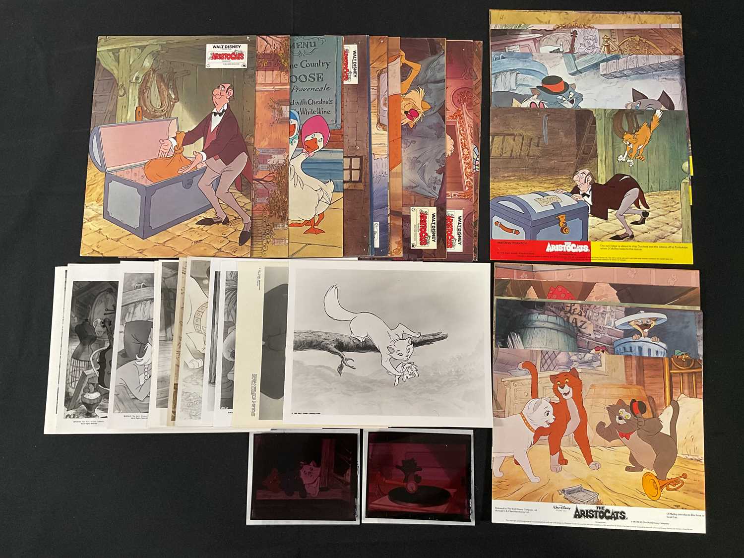 Lot 297 - THE ARISTOCATS (1970) 2 original transparency...