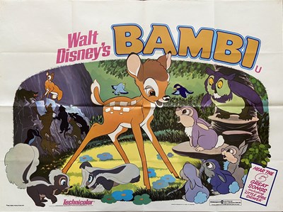 Lot 298 - BAMBI (1942) A group of Bambi posters...