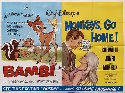 Lot 298 - BAMBI (1942) A group of Bambi posters...