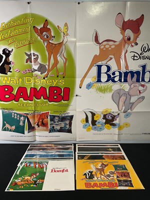 Lot 299 - BAMBI (1942) A 1966 re-release US one sheet...