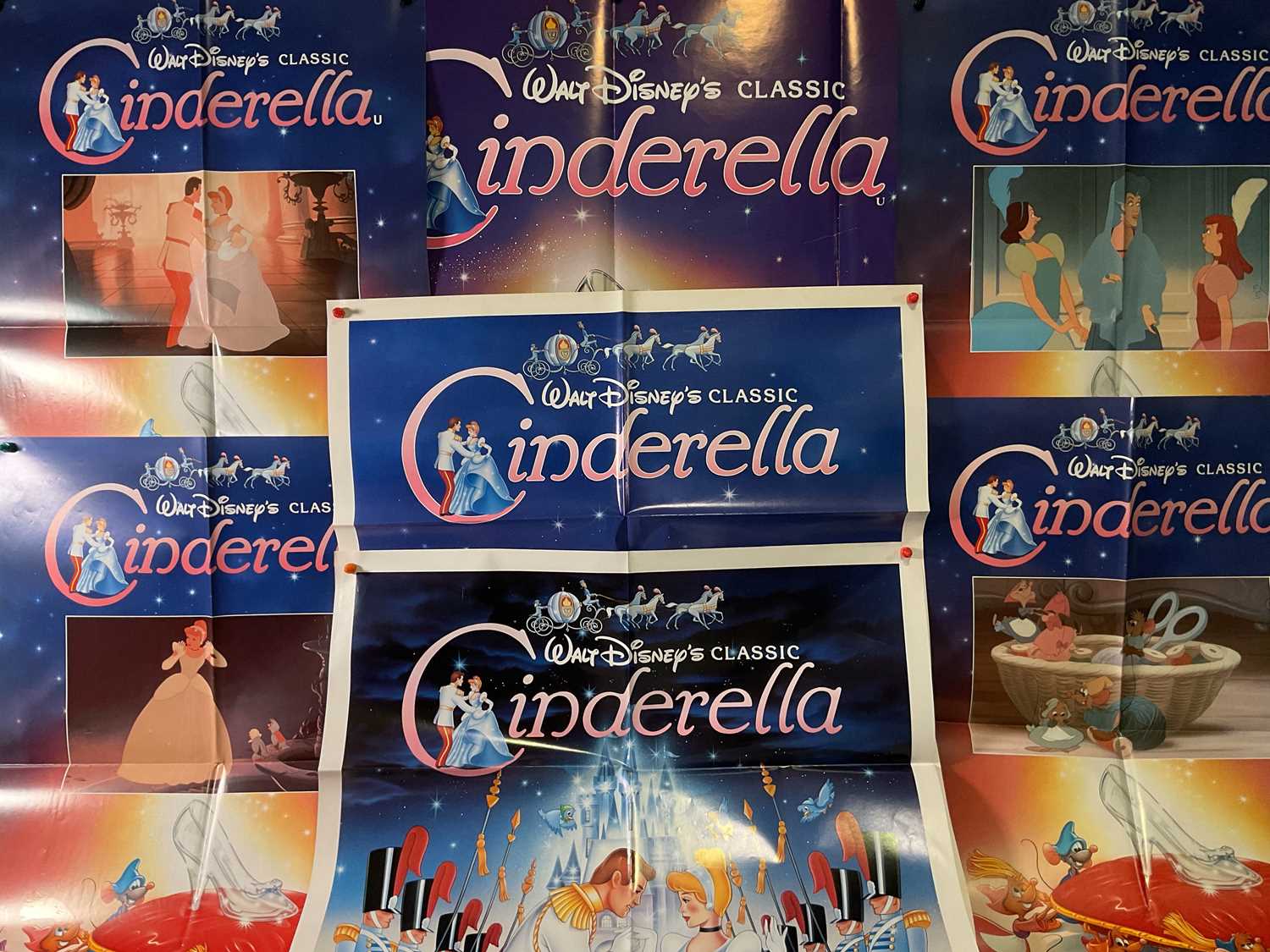 Lot 308 - CINDERELLA (1950) A group of 1987 re-release...