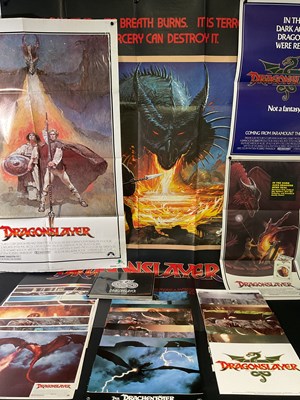 Lot 312 - DRAGONSLAYER (1981) A group of film posters...