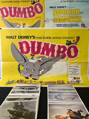 Lot 313 - DUMBO (1941) A 1971 re-release UK quad film...