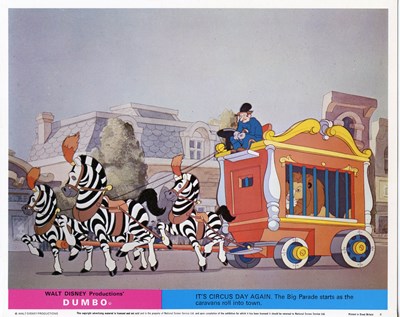 Lot 313 - DUMBO (1941) A 1971 re-release UK quad film...