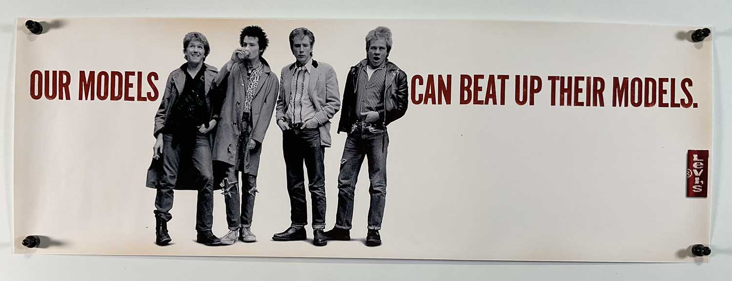 Lot 435 - THE SEX PISTOLS Levi Jeans advertising banner...