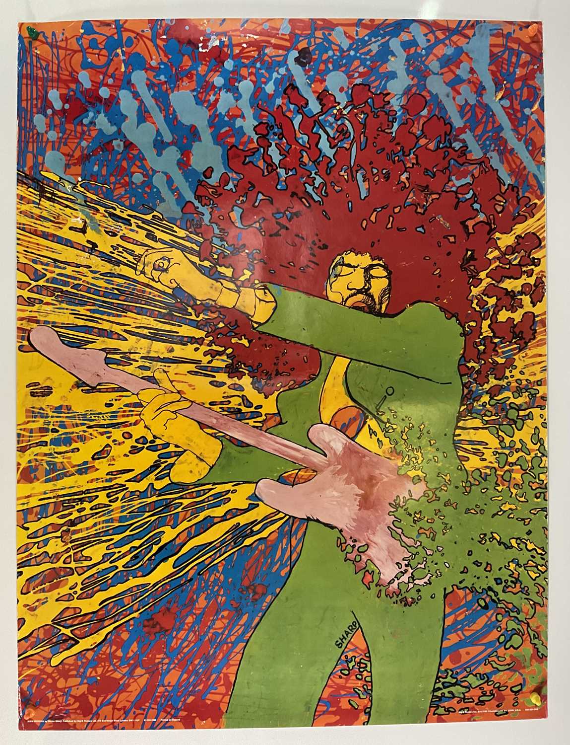 Lot 434 - JIMI HENDRIX EXPLOSION poster by Martin Sharp...