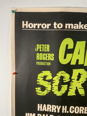 Lot 8 - CARRY ON SCREAMING (1966) UK Quad film poster,...