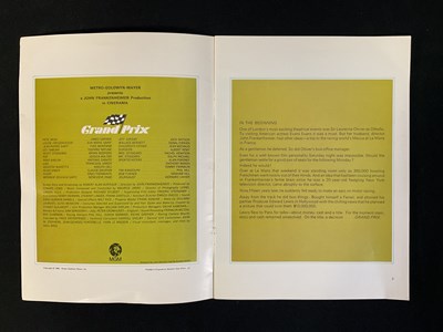 Lot 181 - GRAND PRIX (1966) UK Quad film poster, Helmet...