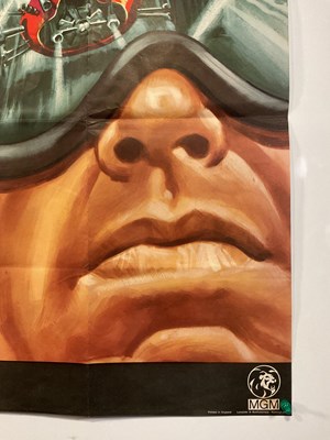 Lot 181 - GRAND PRIX (1966) UK Quad film poster, Helmet...