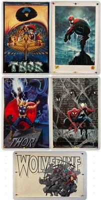 Lot 486 - A group of 1980s commercial Marvel comic book...