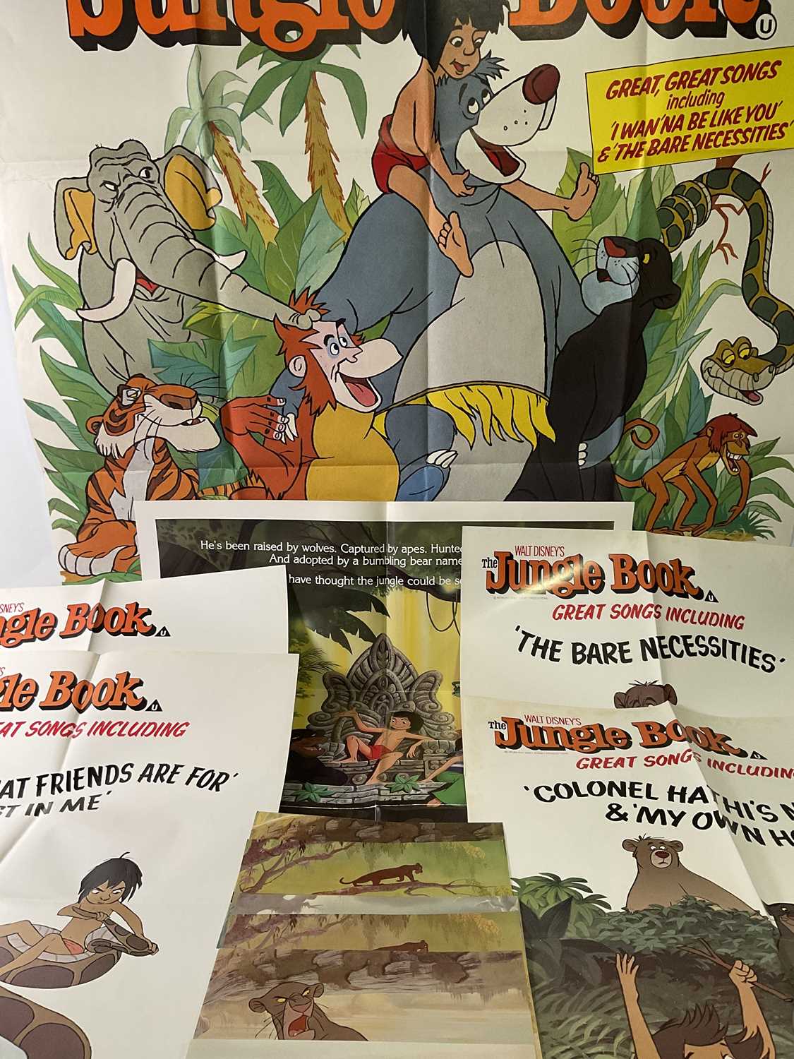 Lot 320 - THE JUNGLE BOOK (1967) A group of film posters...