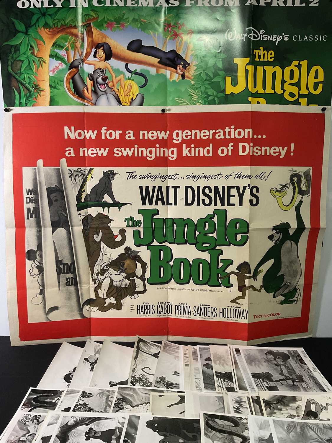 Lot 322 - THE JUNGLE BOOK (1967) Two UK Quad film...
