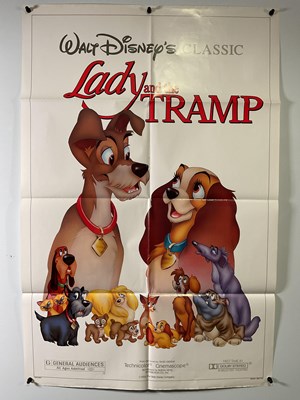 Lot 327 - LADY AND THE TRAMP (1955) A group of 1980s...