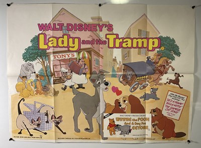 Lot 327 - LADY AND THE TRAMP (1955) A group of 1980s...