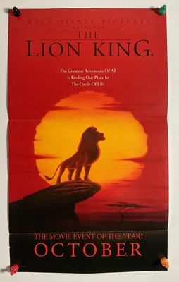 Lot 330 - THE LION LING (1994) A UK Quad teaser film...