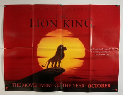 Lot 330 - THE LION LING (1994) A UK Quad teaser film...