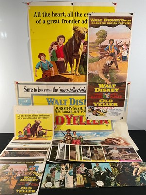 Lot 335 - OLD YELLER (1957) A group of film posters and...