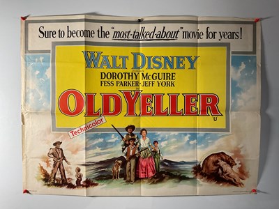 Lot 335 - OLD YELLER (1957) A group of film posters and...