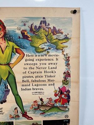 Lot 342 - PETER PAN (1953) A first release UK half sheet...