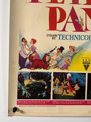 Lot 342 - PETER PAN (1953) A first release UK half sheet...