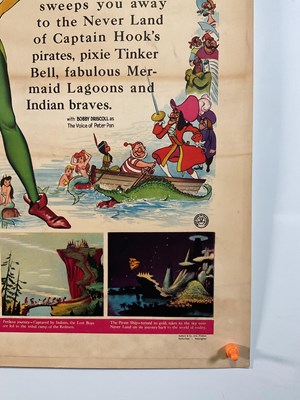 Lot 342 - PETER PAN (1953) A first release UK half sheet...