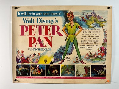 Lot 342 - PETER PAN (1953) A first release UK half sheet...