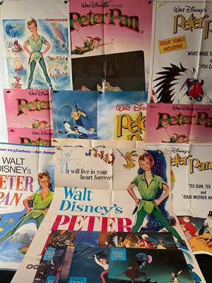 Lot 345 - PETER PAN (1953) A collection of film posters...