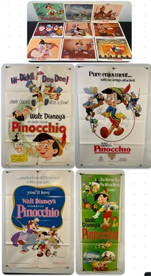 Lot 348 - PINOCCHIO (1940) A group of US re-release film...