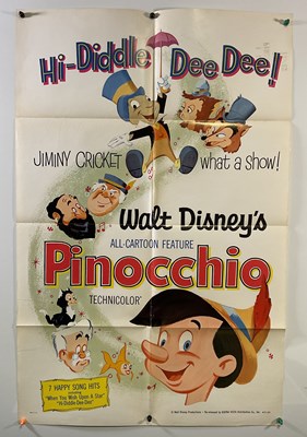 Lot 348 - PINOCCHIO (1940) A group of US re-release film...