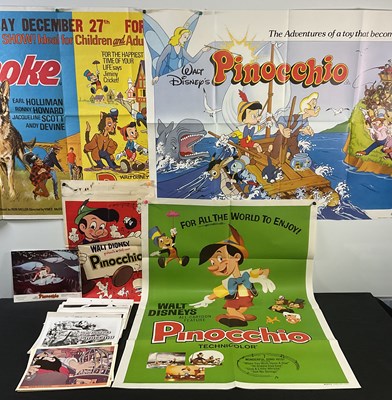 Lot 351 - PINOCCHIO (1940) A group of re-release film...