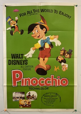 Lot 351 - PINOCCHIO (1940) A group of re-release film...