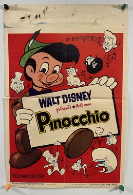 Lot 351 - PINOCCHIO (1940) A group of re-release film...
