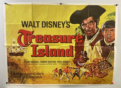 Lot 353 - TREASURE ISLAND (1950) A UK quad film poster...