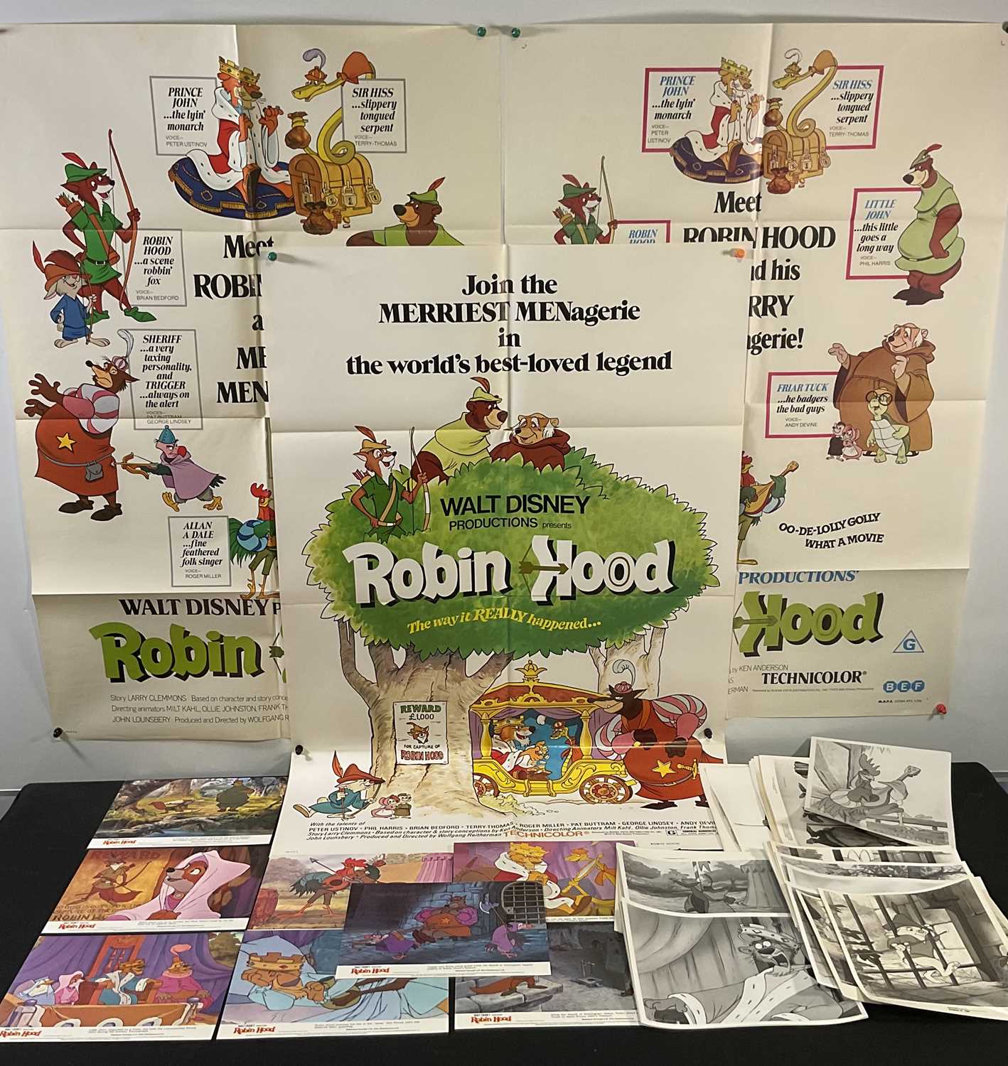 Lot 361 - ROBIN HOOD (1973) US one sheet style A and...