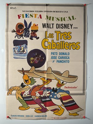 Lot 377 - THE THREE CABALLEROS (1944) A group of film...