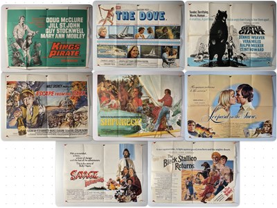 Lot 100 - A selection of action adventure UK quad film...