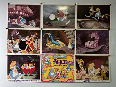 Lot 291 - ALICE IN WONDERLAND (1951) A set of 9 US lobby...