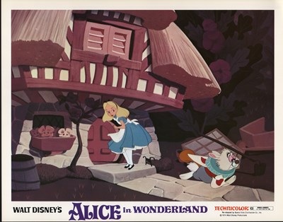Lot 291 - ALICE IN WONDERLAND (1951) A set of 9 US lobby...