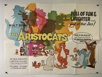 Lot 294 - THE ARISTOCATS (1970) A UK quad film poster...