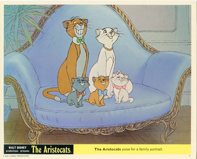 Lot 294 - THE ARISTOCATS (1970) A UK quad film poster...