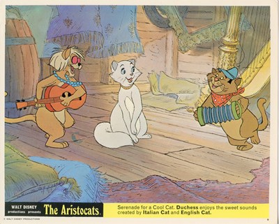 Lot 294 - THE ARISTOCATS (1970) A UK quad film poster...